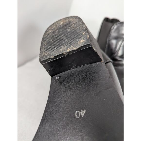 Vegan Unbranded cowgirl short boots Sz 9.5  new insoles wear left see photos - Picture 3 of 10